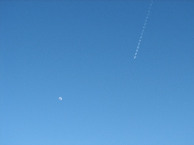 2010 únor nad letištěm Ruzyně